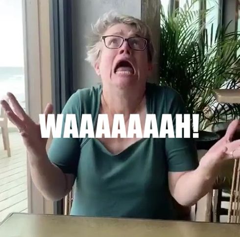 Person saying WAAAAAH