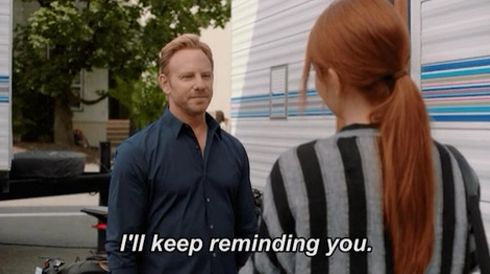 Person saying, "I'll keep reminding you"