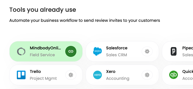 Example showing when the Mindbody site activation is completed