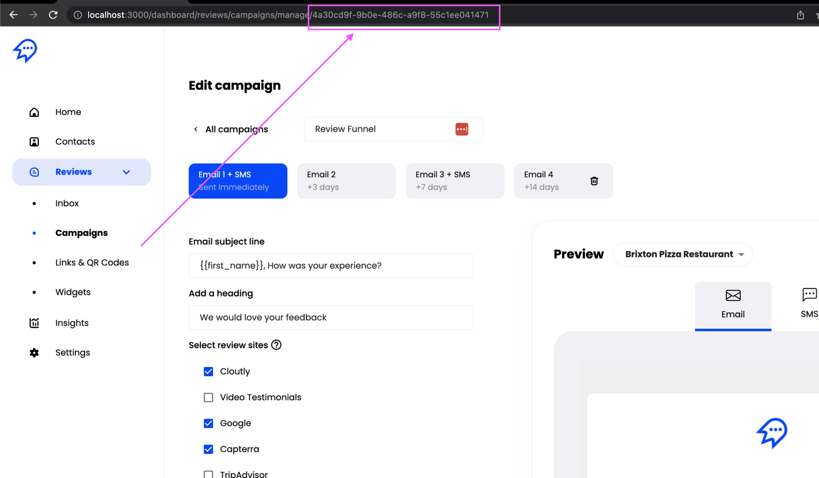 How to find campaignID